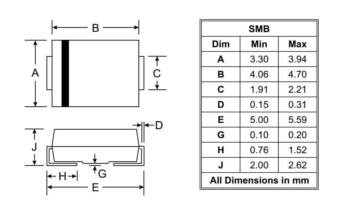 Diodo TVS SMD SMBJ30CA 30V Supresor de Sobretensión Diodo TVS SMD SMBJ30CA 30V Supresor de Sobretensión - Imagen 3