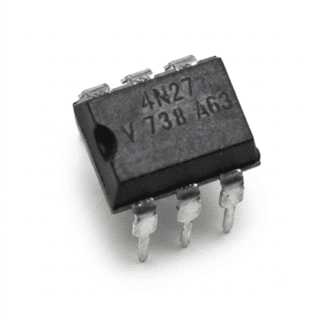 Optoacoplador 4N27 DIP-6 para aislamiento galvánico y protección de señales electrónicas