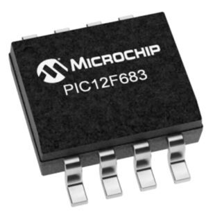 Microcontrolador PIC12F683 en encapsulado SOP-8 para proyectos de automatización y sistemas embebidos