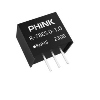 Convertidor DC-DC R-78E5.0-1.0 de 5V 1A compatible con reguladores 7805 y sistemas electrónicos