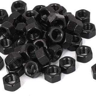 Tuerca hexagonal M5 fabricada en acero al carbón para fijación mecánica y ensamblajes industriales