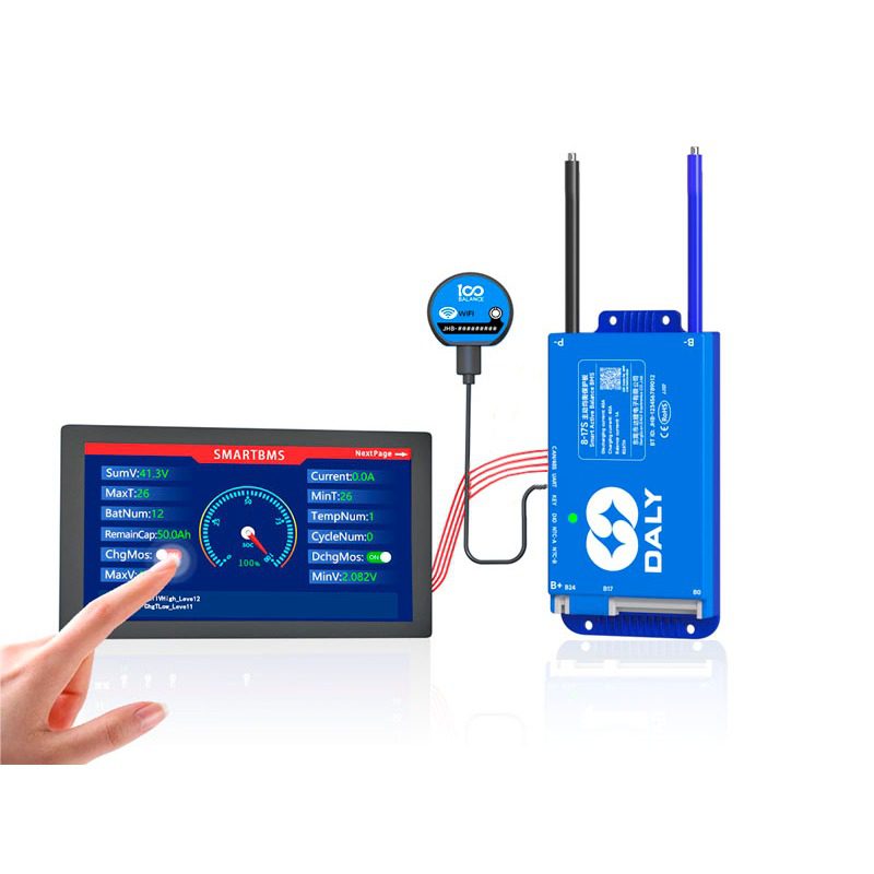 DALY SMART BMS 8-24S 60A con Balance Activo BT y Comunicación RS485/CAN DALY SMART BMS 8-24S 60A con Balance Activo BT y Comunicación RS485/CAN - Imagen 2