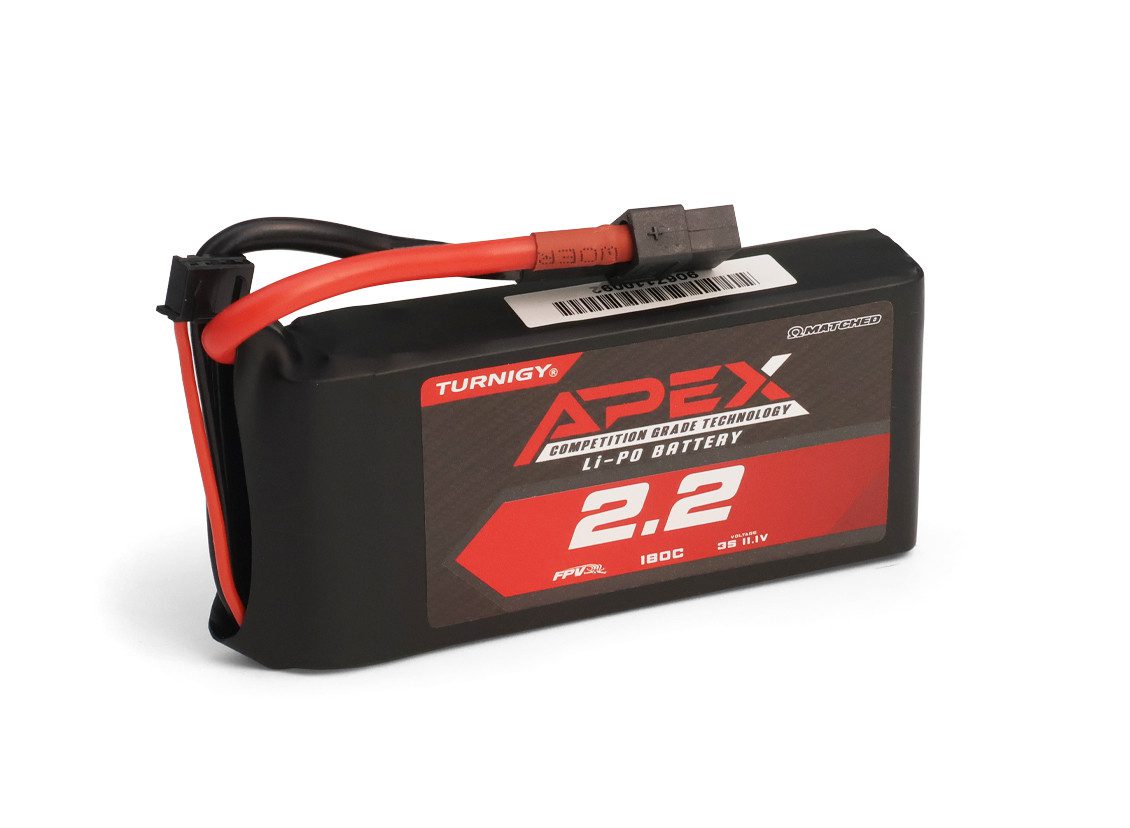 Batería LiPo Turnigy APEX 2200mAh 3S 11.1V 180C con XT60 Batería LiPo Turnigy APEX 2200mAh 3S 11.1V 180C con conector XT60 para drones y vehículos RC