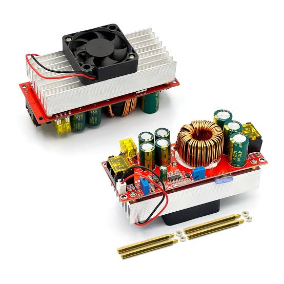 Convertidor Elevador DC-DC 1800W 40A 10–60V a 12–90V Ajustable Módulo convertidor elevador DC-DC de 1800W, 40A con entrada de 10V a 60V y salida ajustable de 12V a 90V para cargadores de baterías y sistemas de alta potencia.