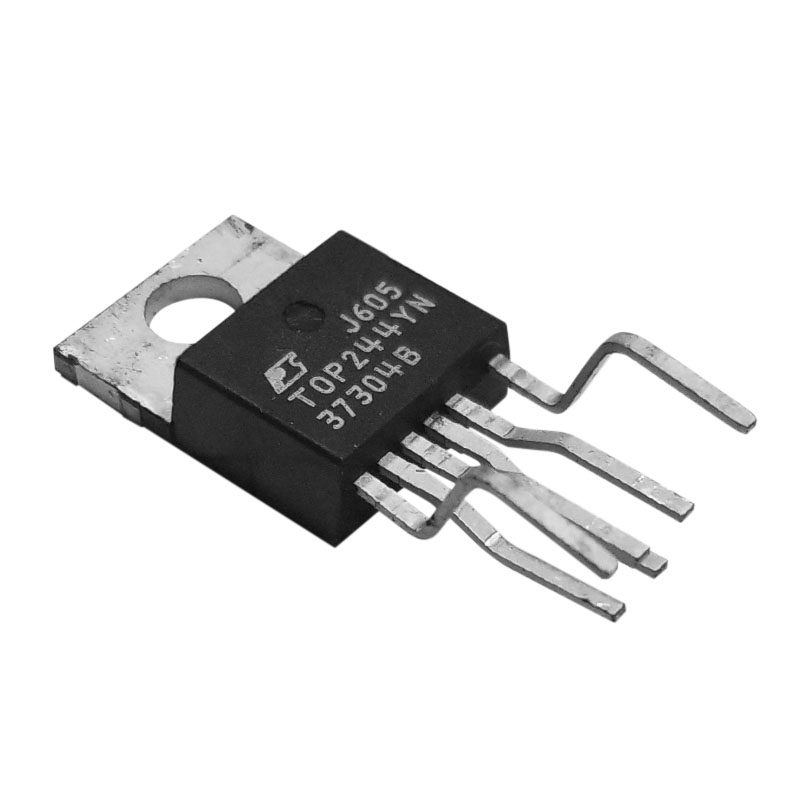 Circuito Integrado TOP244YN TOPSwitch-GX TO-220-7C Circuito integrado TOP244YN TOPSwitch-GX con MOSFET de 700V para fuentes de alimentación conmutadas Flyback en encapsulado TO-220-7C.