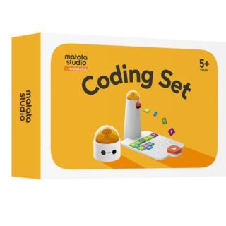 Kit de robótica educativa MatataStudio Coding Set con robot programable mediante bloques físicos para aprender programación sin pantallas.