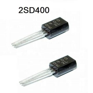 Transistor BJT NPN 2SD400 de 400 V y 4 A en encapsulado TO-220 para fuentes de alimentación, conmutación y electrónica de potencia.