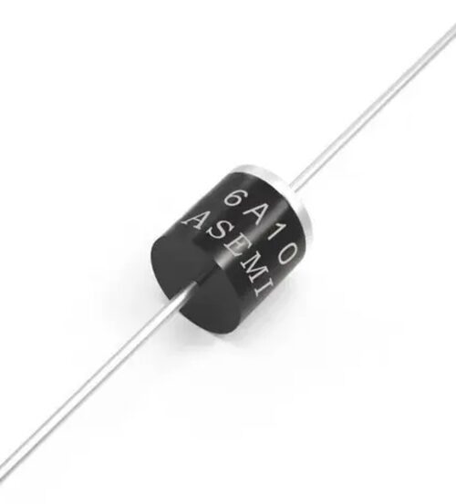 Diodo Rectificador 6A10 1000V 6A R-6 Diodo rectificador 6A10 de 6A y 1000V encapsulado axial R-6
