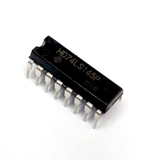 Circuito Integrado 74LS145 DIP-16 Circuito integrado 74LS145 decodificador BCD a decimal con salidas de colector abierto en encapsulado DIP-16.