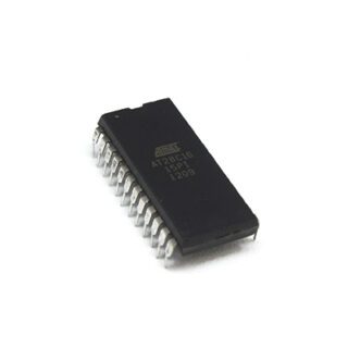 Memoria EEPROM paralela AT28C16-15PI de 16 Kbit en encapsulado DIP-24 para almacenamiento no volátil.