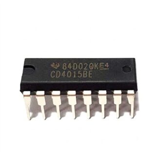 Circuito integrado CD4015 registro de desplazamiento doble de 4 etapas CMOS en encapsulado DIP-16.