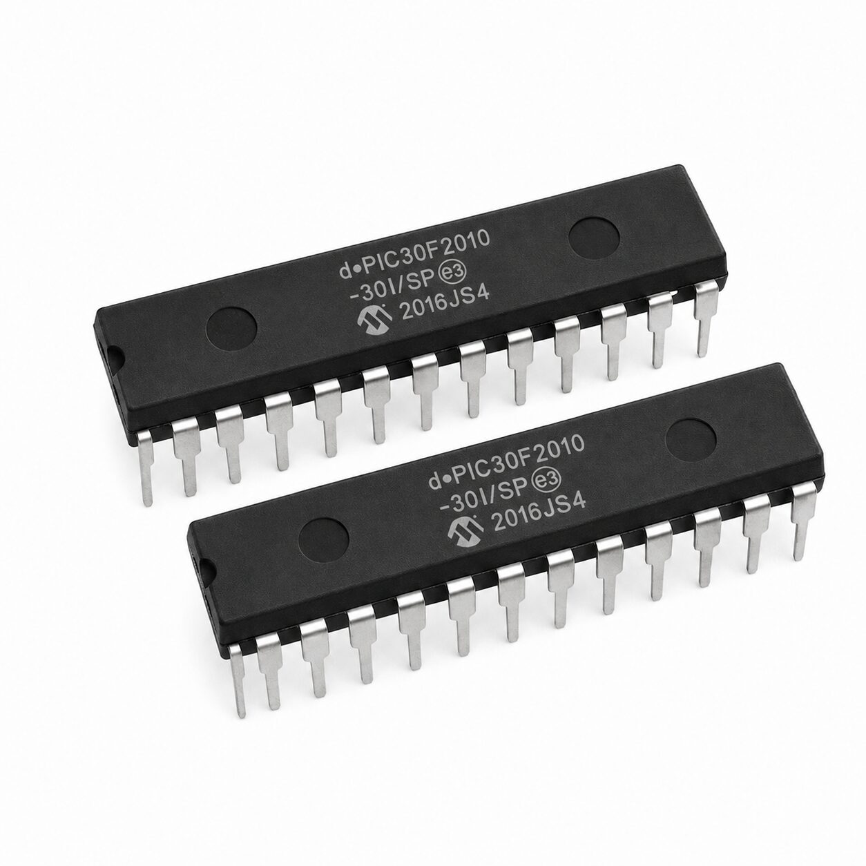 Controlador Digital de Potencia dsPIC30F1010 Microcontrolador de 16 Bits DIP-28 Microcontrolador dsPIC30F1010 de 16 bits con motor DSP y PWM para control digital de potencia en encapsulado DIP-28.