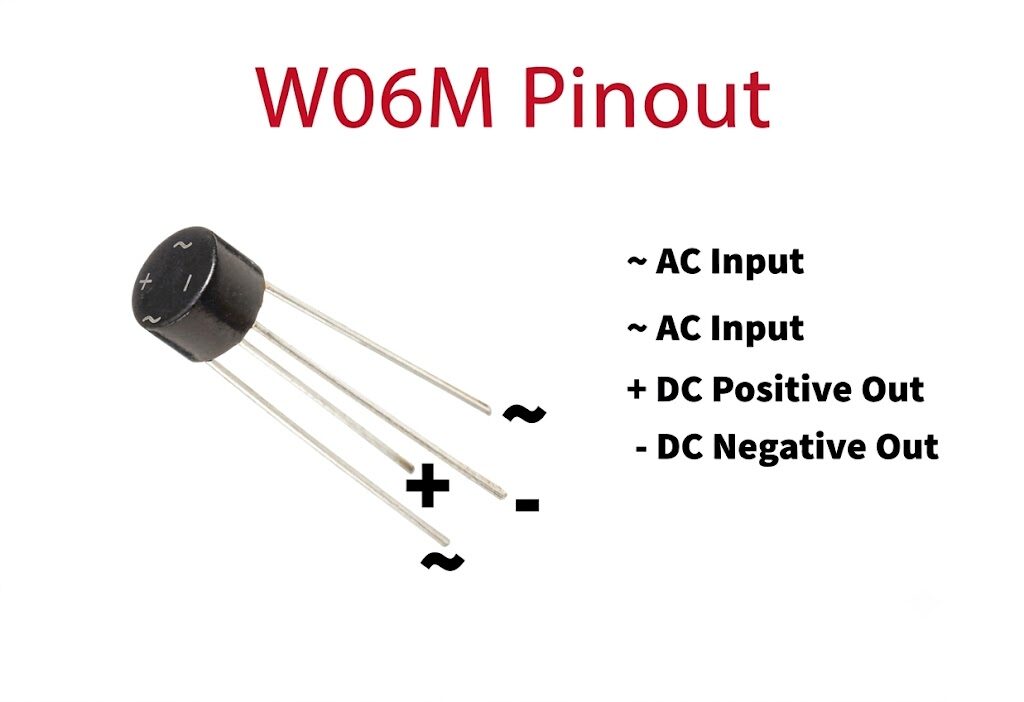 Puente Rectificador W06M 1.5A 600V WOM-4 Puente Rectificador W06M 1.5A 600V WOM-4 - Imagen 4
