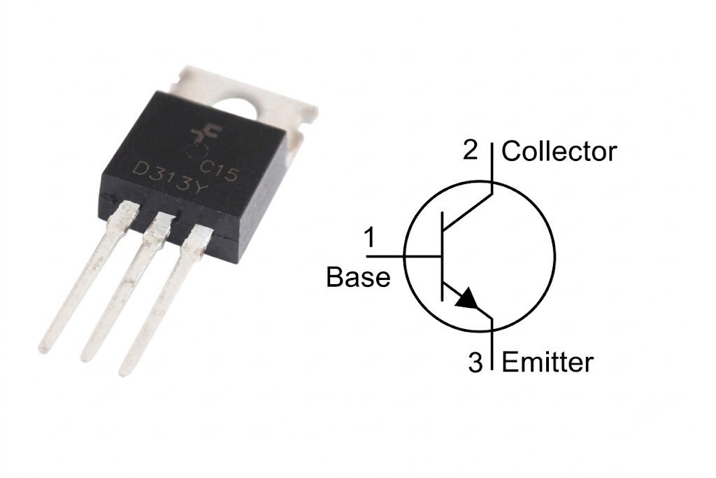 Transistor NPN de Potencia 2SD313 TO-220 Transistor NPN de Potencia 2SD313 TO-220 - Imagen 3