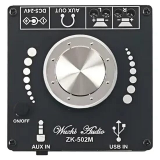 Amplificador de Audio Bluetooth ZK-502M amplificador-audio-bluetooth-zk-502m-100w-50w-50w