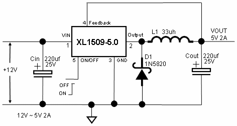 Circuito Integrado XL1509-5.0E1 Convertidor DC-DC Buck 5V 2A SOP-8 Circuito Integrado XL1509-5.0E1 Convertidor DC-DC Buck 5V 2A SOP-8 - Imagen 3