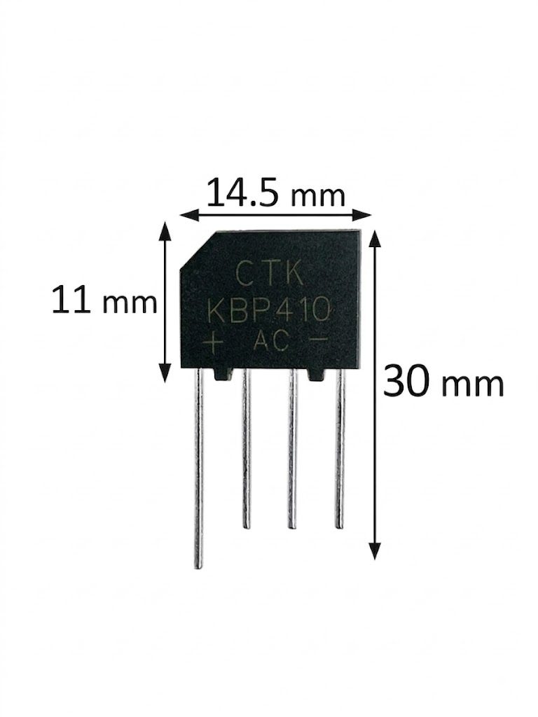 Puente Rectificador KBL410 4A 1000V Puente Rectificador KBL410 4A 1000V - Imagen 3
