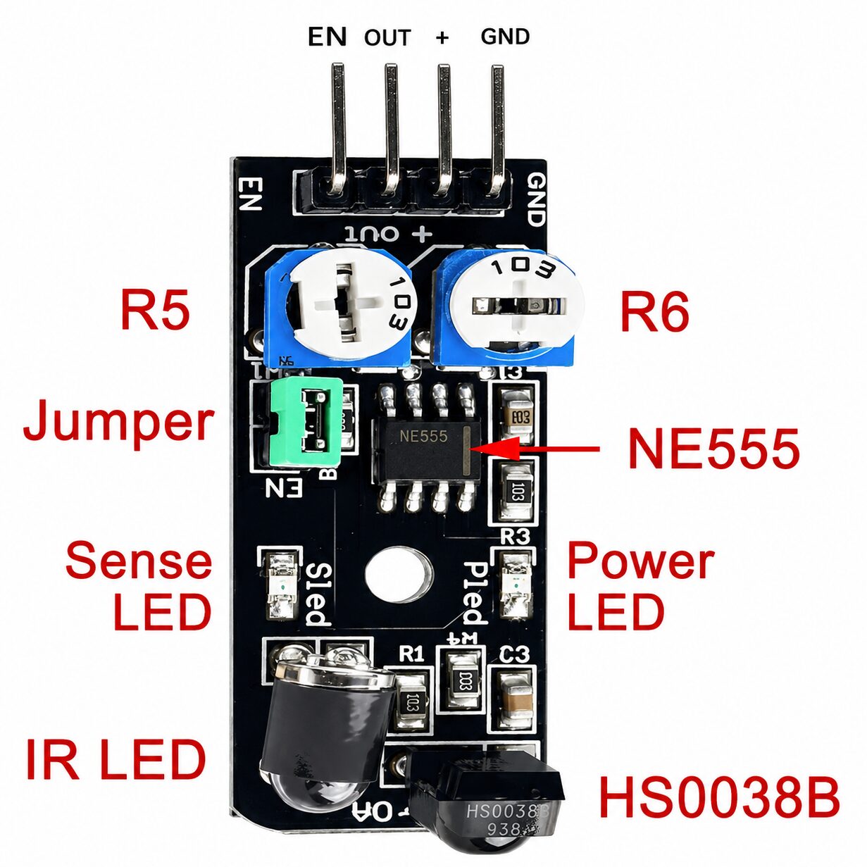 Módulo Sensor Infrarrojo de Evitación de Obstáculos KY-032 Módulo Sensor Infrarrojo de Evitación de Obstáculos KY-032 - Imagen 2
