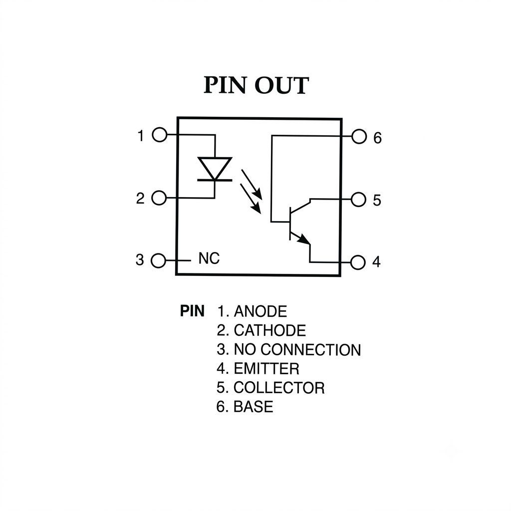 Optoacoplador MCT2 Fototransistor DIP-6 Optoacoplador MCT2 Fototransistor DIP-6 - Imagen 2