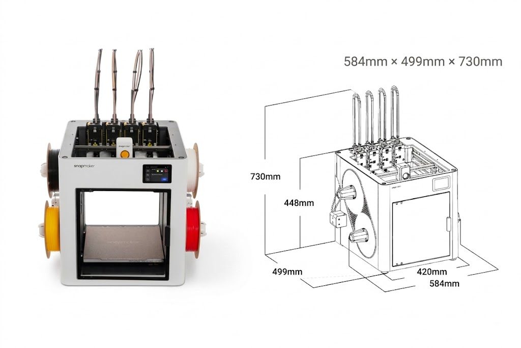 Snapmaker U1 Impresora 3D - Multi Filamento Snapmaker U1 Impresora 3D - Multi Filamento - Imagen 4