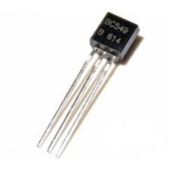 Transistor BC549B – NPN de Propósito General de Bajo Ruido Transistor BC549B NPN de silicio en encapsulado TO-92