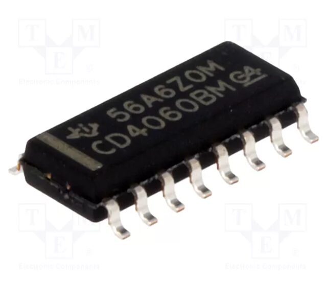 CD4060BM SMD – Contador/Divisor Binario CMOS de 14 Etapas con Oscilador CD4060BM SMD – Contador/Divisor Binario CMOS de 14 Etapas con Oscilador - Imagen 3