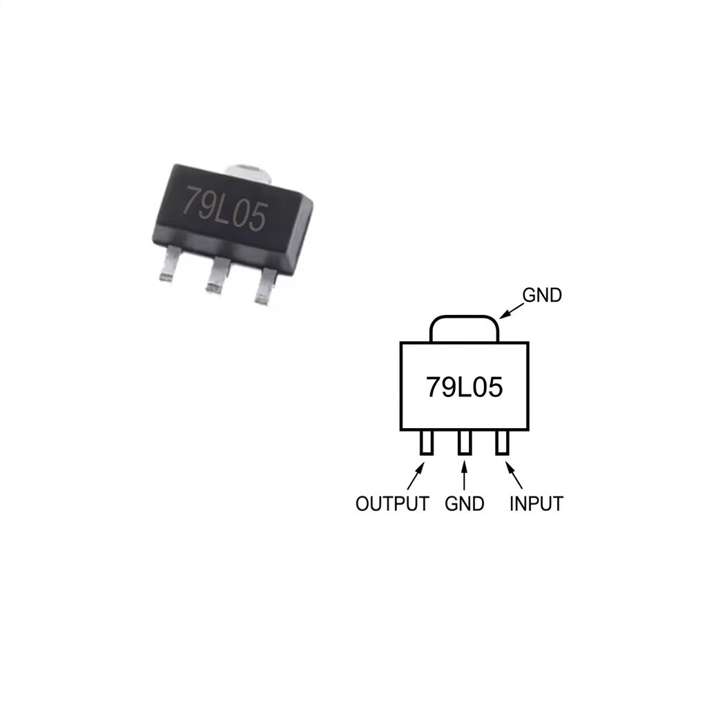 79L05 SMD Regulador de Voltaje Negativo -5 V 100 mA 79L05 SMD Regulador de Voltaje Negativo -5 V 100 mA - Imagen 2