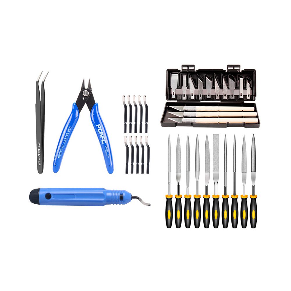 Kit de herramientas de impresora 3D para FDM/SLA: limpiador de boquillas, raspador, pinzas, herramientas de archivo y grabado para mantenimiento Kit de herramientas de impresora 3D para FDM/SLA: limpiador de boquillas, raspador, pinzas, herramientas de archivo y grabado para mantenimiento - Imagen 2
