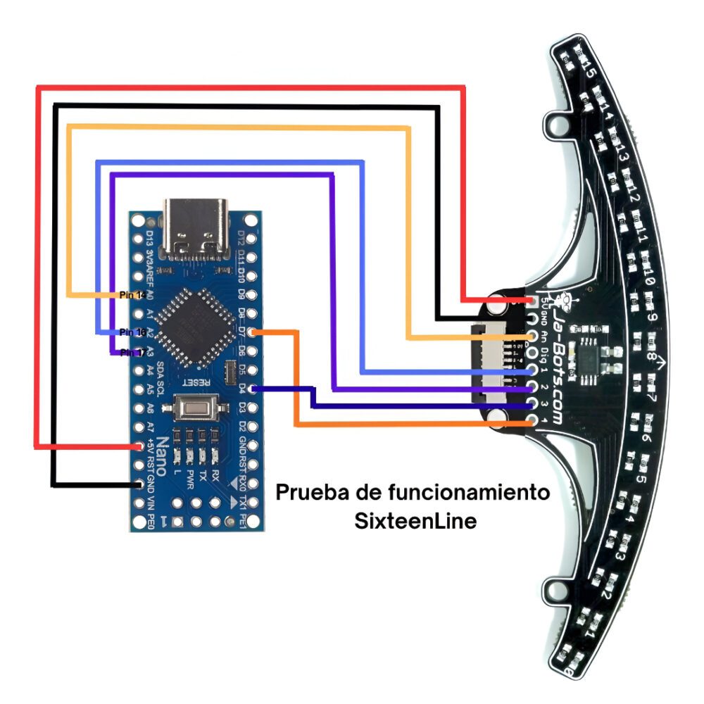 Sensor de línea SixteenLine QTR-16 de 16 canales - Imagen 4