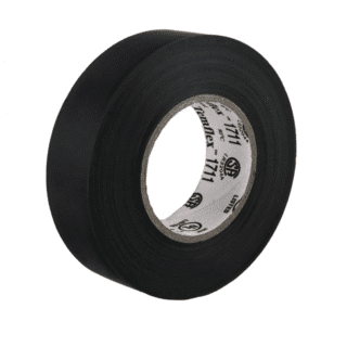 Cinta aislante PVC negra 18 mm x 20 m