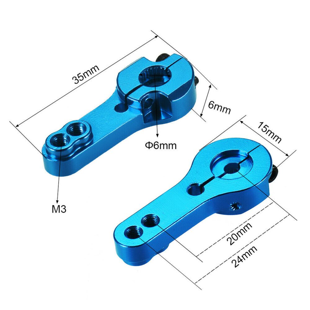 Brazo Aluminio Ajustable para Servo 25T - Imagen 2