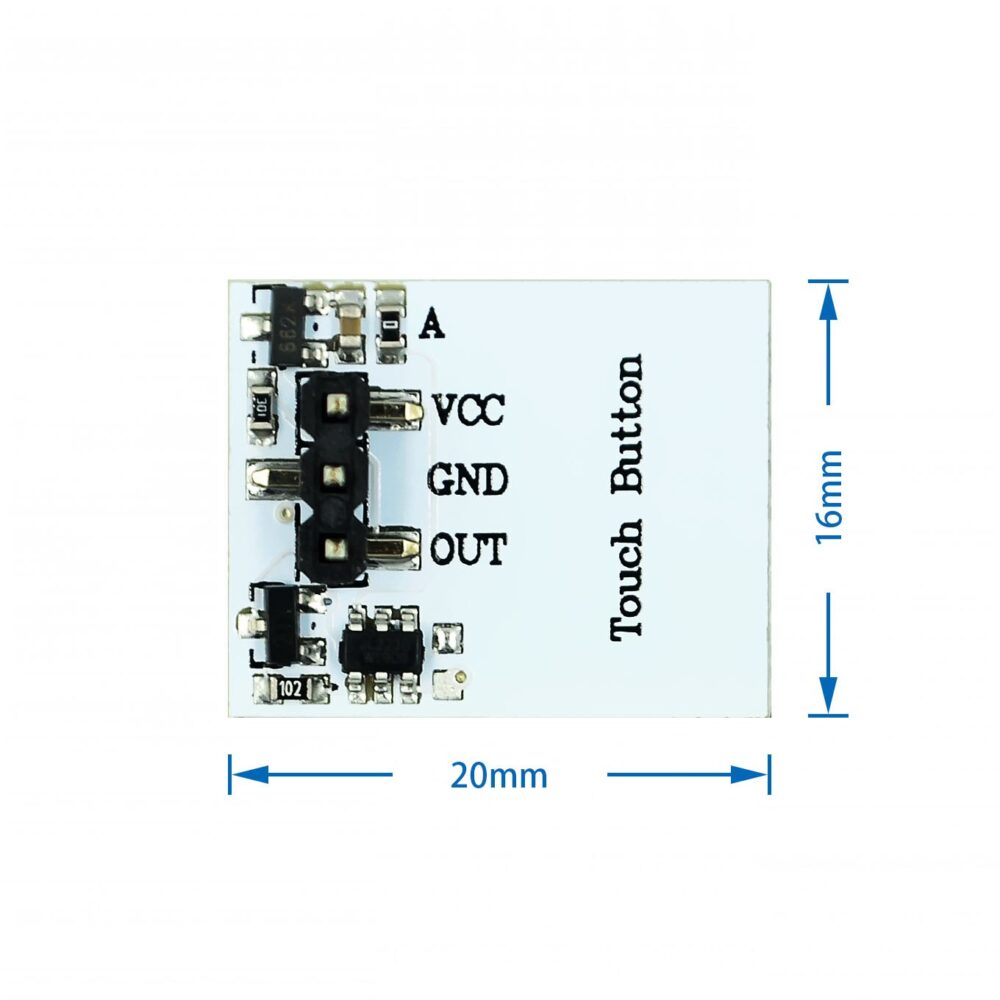 Botón Táctil Capacitivo Switch HTTM Luz Azul - Imagen 4
