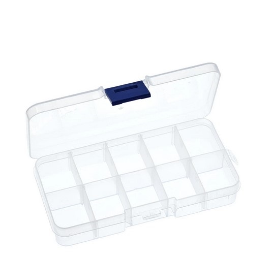 Caja de herramientas Caja de componentes Piezas de plástico de tornillos  transparentes dos Caja de a Baoblaze organizador de hardware