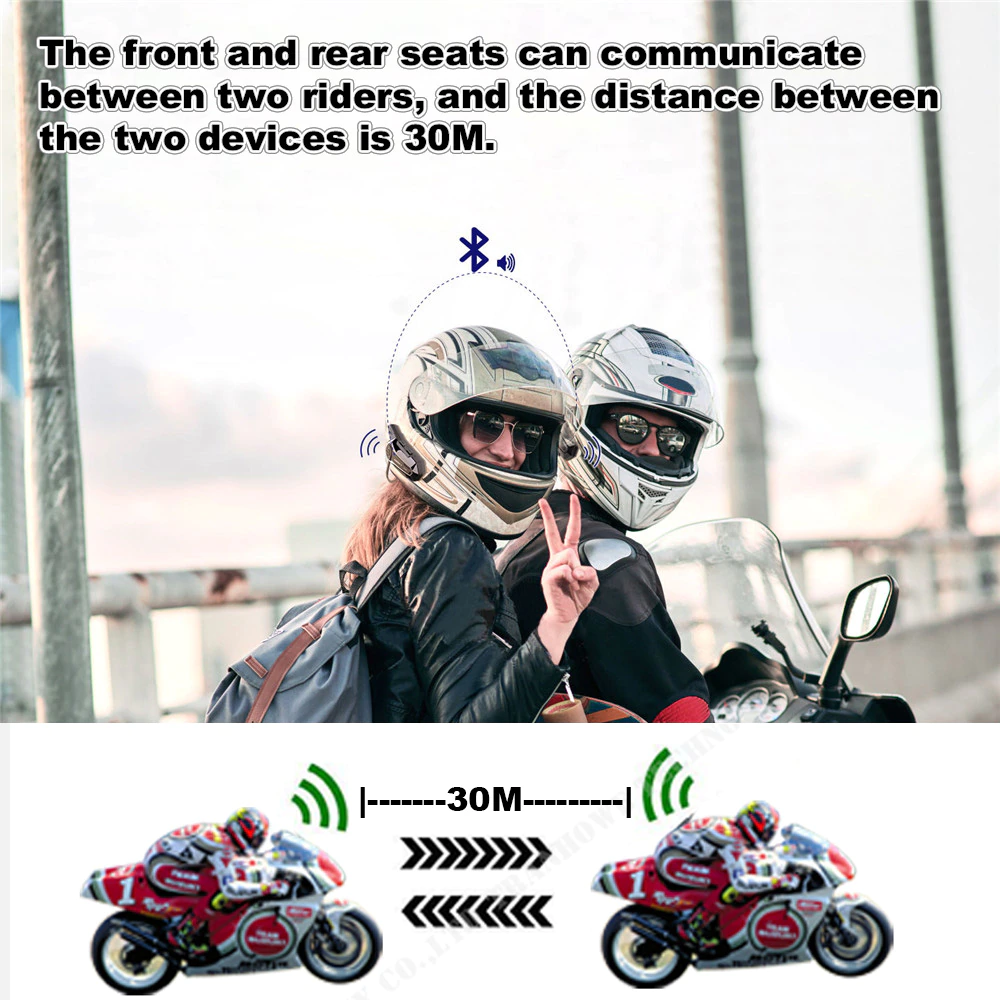Intercomunicador E1 Auriculares Casco Moto Bluetooth - Ja-Bots