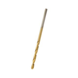 Broca de Acero Rápido Milimétrica Dorada Punta 118° - 3mm x 60mm