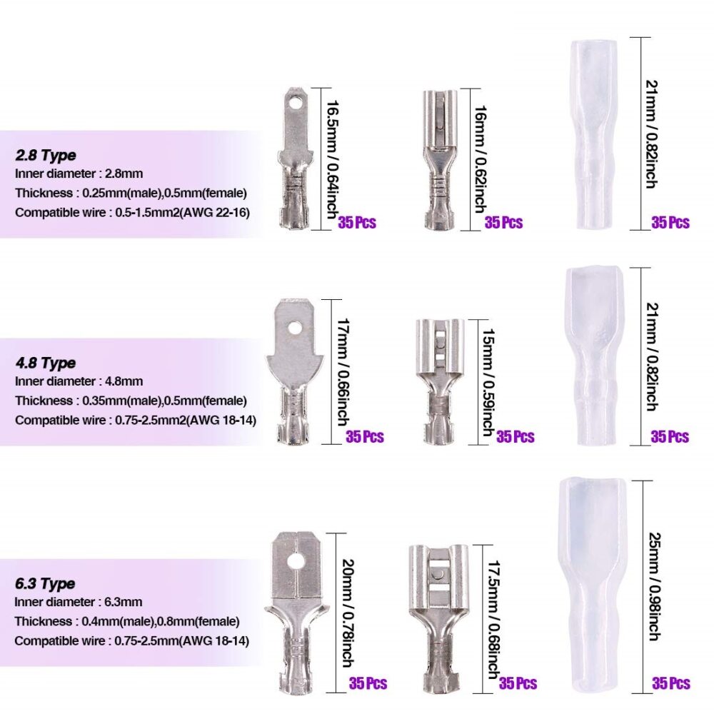 Kit Terminales Engarce con Manga Aislante 120 Uds - Imagen 7