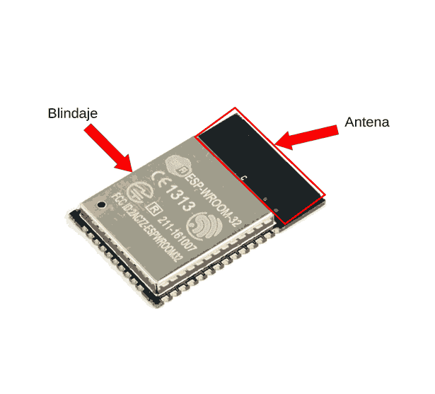Módulo ESP-WROOM-32D Dual Core WiFi y Bluetooth - Imagen 4