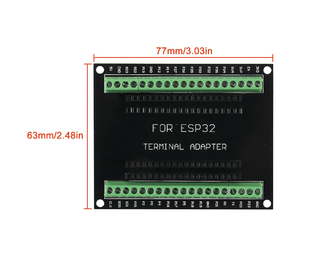 Placa de desmontaje ESP32 38 pines - Imagen 4