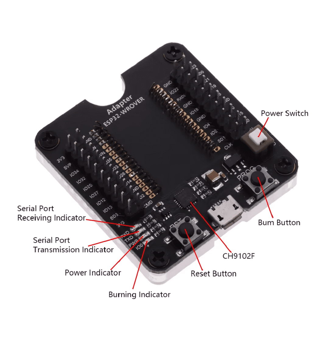 Módulo adaptador ESP32 WROVER - Imagen 2
