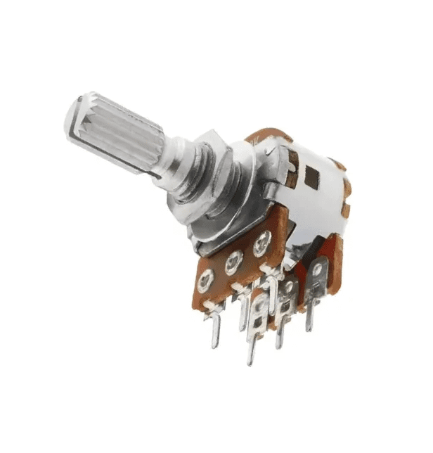 Potenciómetro De Perilla Dual A10K - Imagen 3