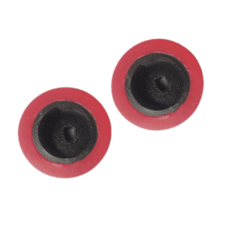 Par de Llantas llanta para motorreductor - motor amarillo - alta adherencia - Roja