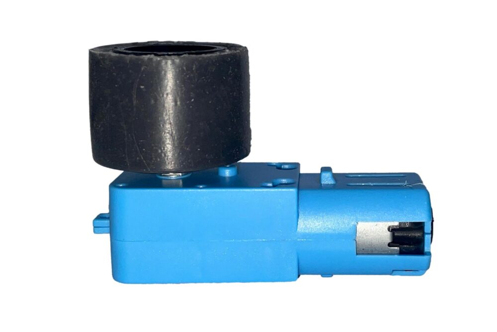 Par de Llantas llanta para motorreductor - motor amarillo - alta adherencia - Imagen 5
