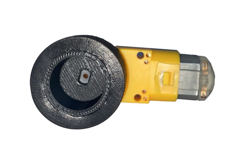 Par de Llantas llanta para motorreductor - motor amarillo - alta adherencia - Imagen 7
