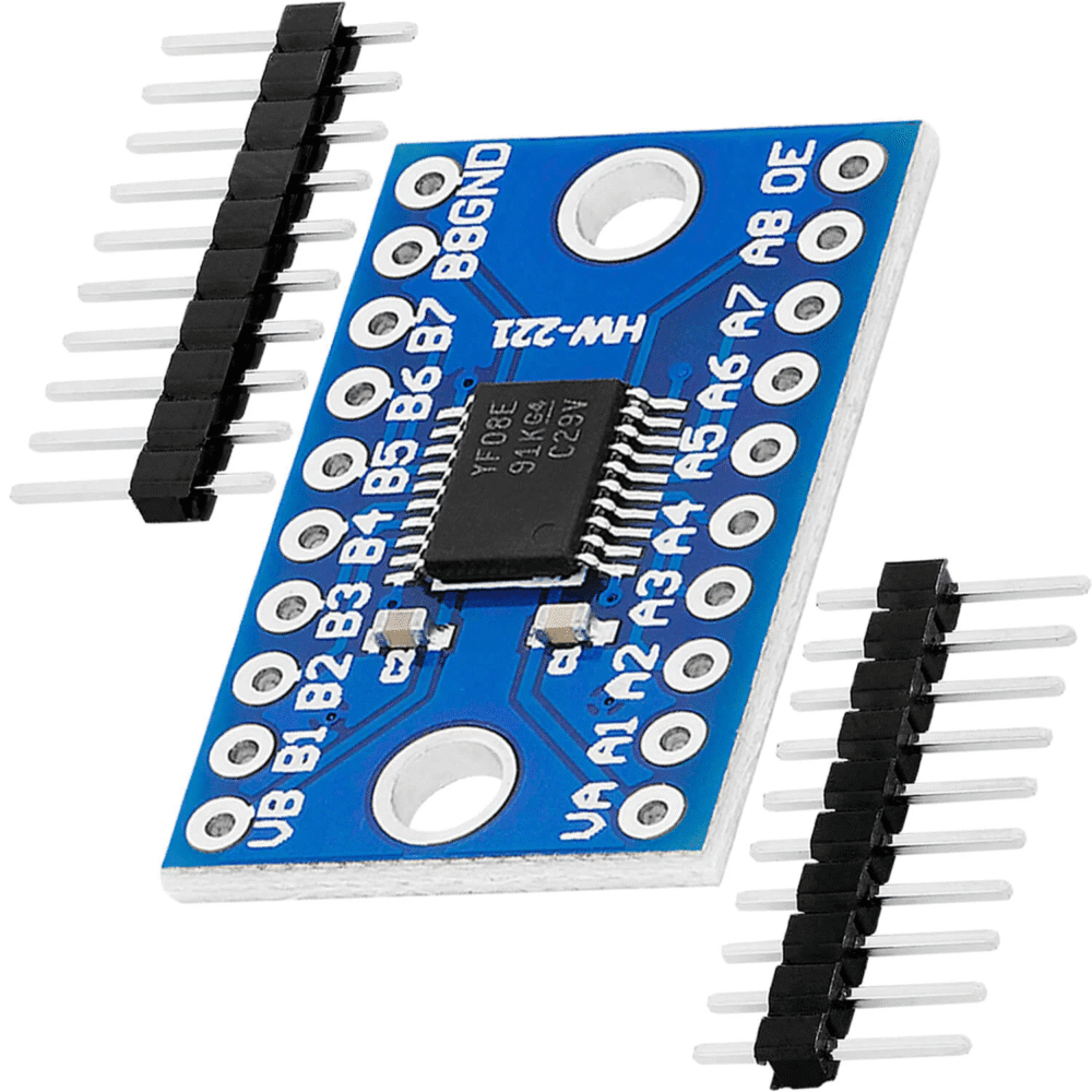 Módulo convertidor nivel lógico Arduino bidireccional 8 canales TXS0108 ...