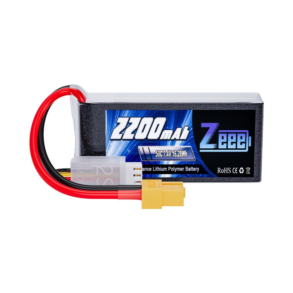 Batería Lipo Zeee 2200mAh 7.4V 50C XT60