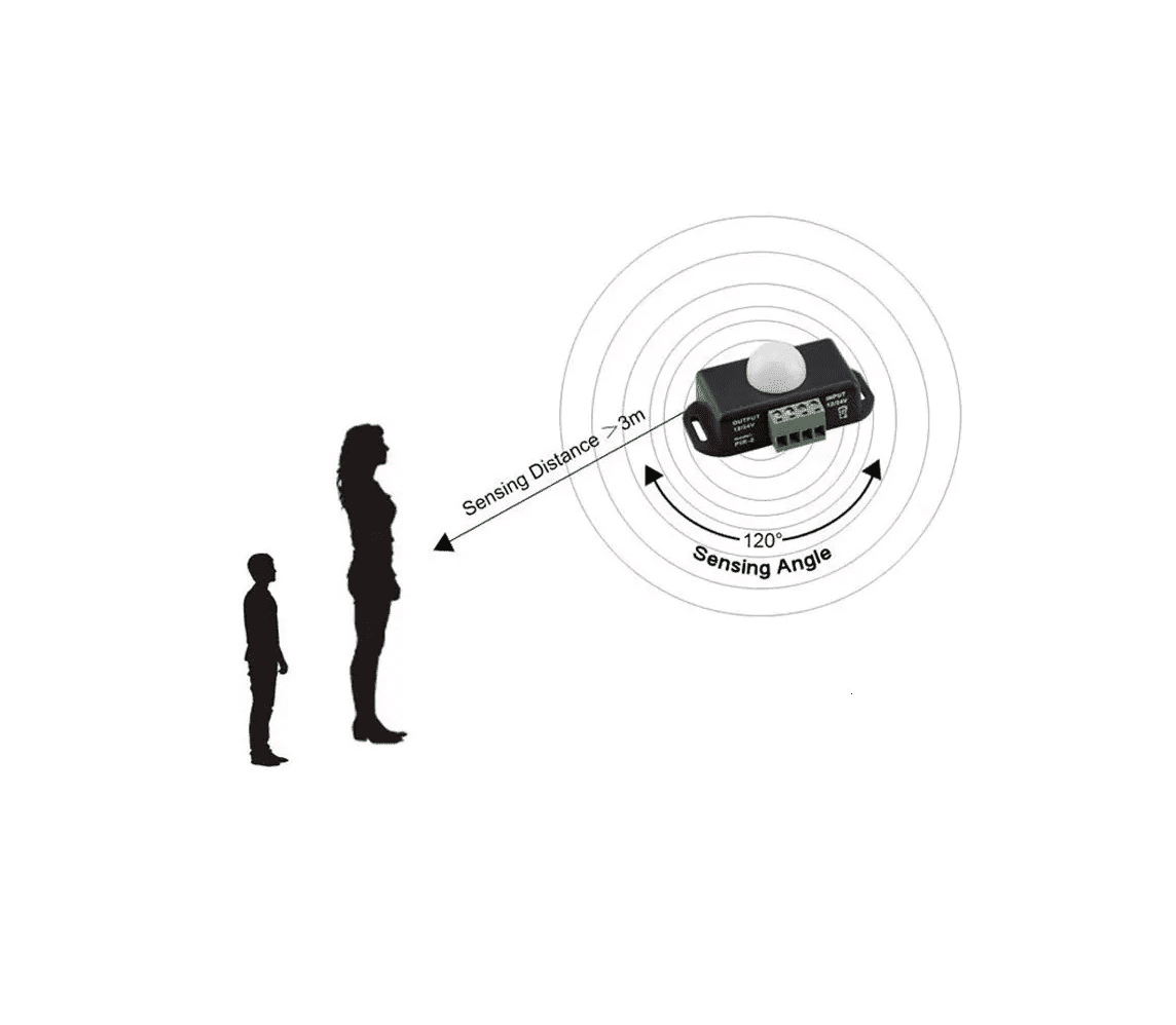 Módulo PIR-8 Sensor de Movimiento Infrarrojo 6A 12V-24V Módulo PIR-8 Sensor de Movimiento Infrarrojo 6A 12V-24V - Imagen 5