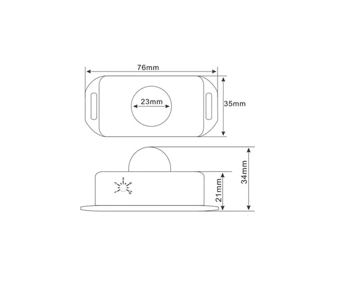 Módulo PIR-8 Sensor de Movimiento Infrarrojo 6A 12V-24V Módulo PIR-8 Sensor de Movimiento Infrarrojo 6A 12V-24V - Imagen 6