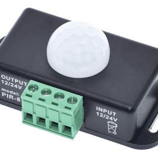 Módulo PIR-8 Sensor de Movimiento Infrarrojo 6A 12V-24V