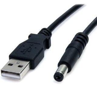 Cable USB a conector jack 5.5mm