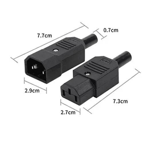 Conector IEC320 - Macho y Hembra - Imagen 3